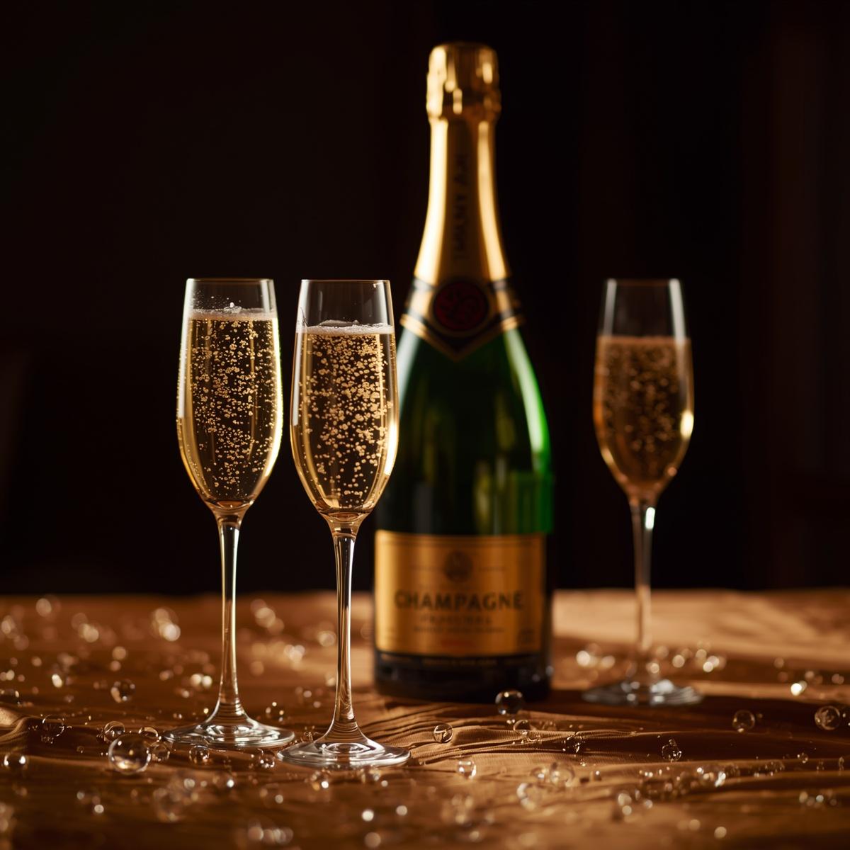 Champagne para brindis de boda